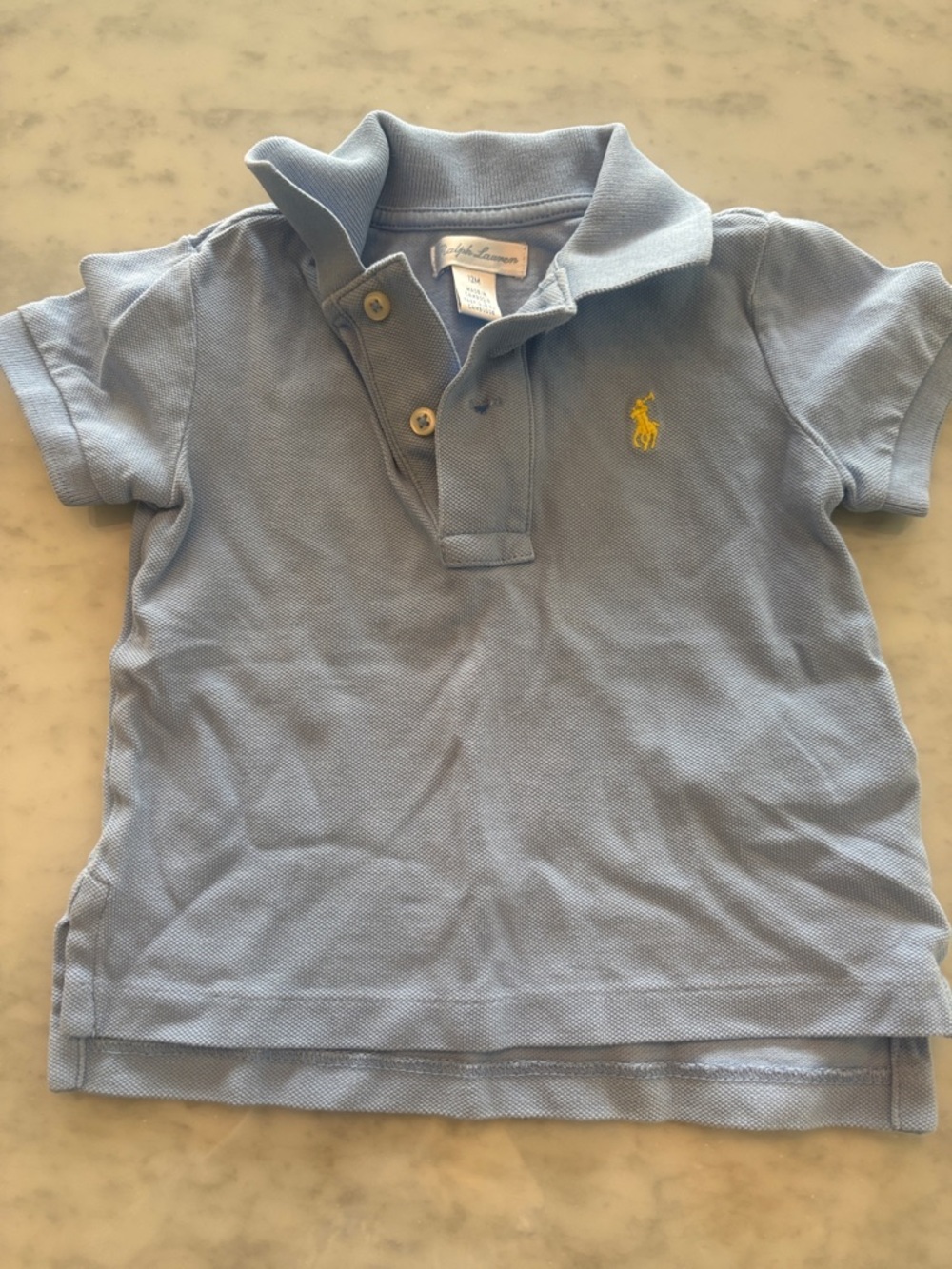 Ralph Lauren Light Blue Polo with Yellow Pony